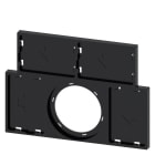SIEMENS - Schildträger, flach, schwarz, für 4 Bezeichnungsschilder à 17,5mm x 27mm