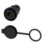 SIEMENS - RJ45-Anschluss, 22 mm, Kunststoff, schwarz