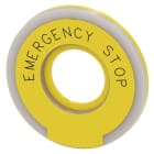 SIEMENS - Unterlegscheibe rund für Not-Halt-Pilzdrucktaster, gelb, beleuchtet