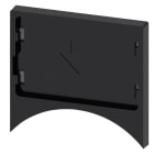 SIEMENS - Schildträger, flach, abgerundet, schwarz, für Schild 17,5x27mm, zum Schnappen