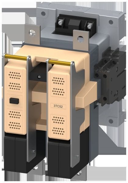 SIEMENS - Schütz Bgr.8 2pol. DC4, Nennbetriebsstrom 220A Hilfsschalter 44E (4NO+4NC)