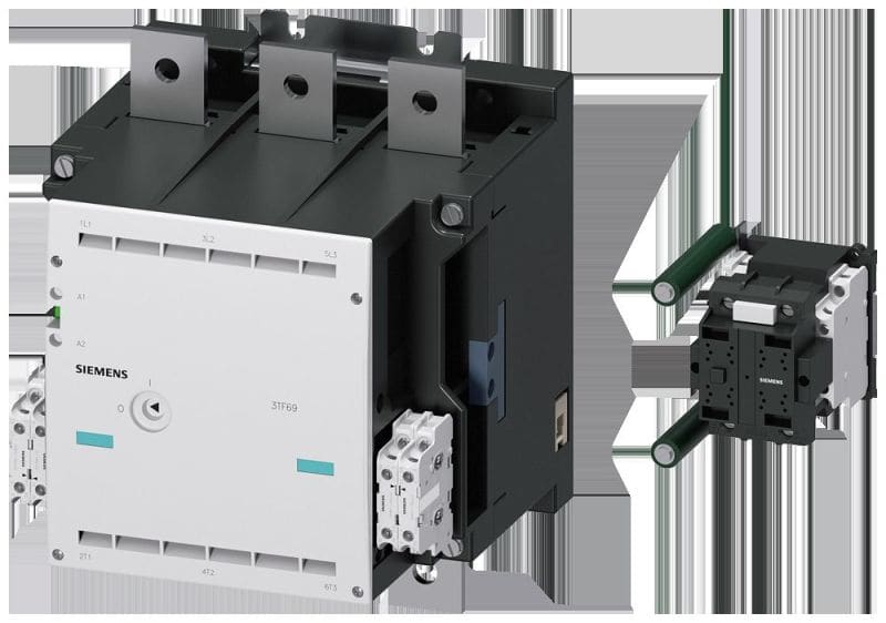 SIEMENS - Schütz Bgr.14 3pol. AC-3 450kW, 400/380V (690V) Hilfsschalter 33 (3NO+3NC)