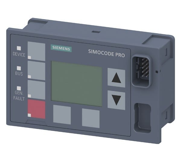 SIEMENS - Bedienbaustein mit Display, für SIMOCODE pro V, Einbau in Schaltschranktür