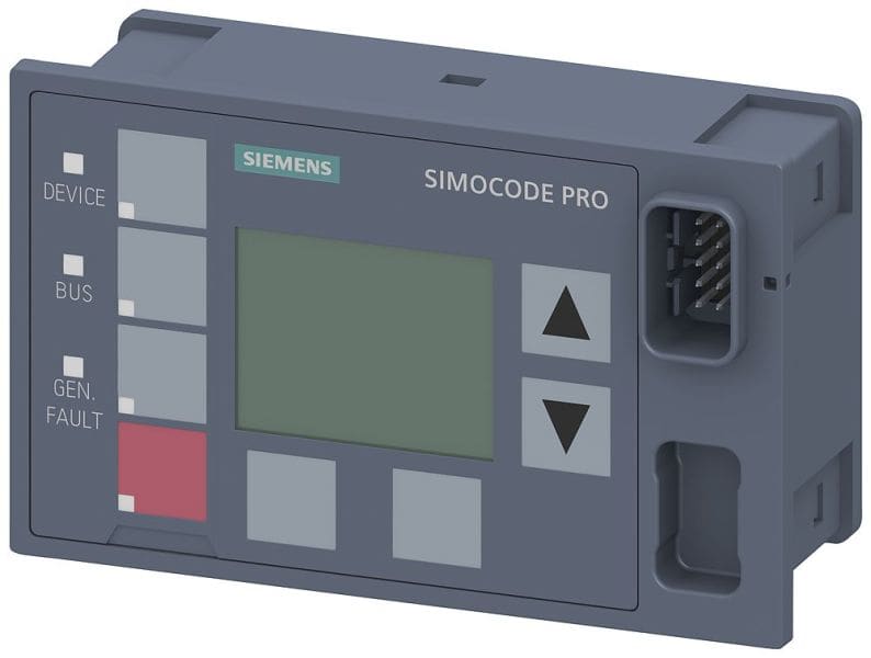 SIEMENS - Bedienbaustein mit Display, für SIMOCODE pro V, Einbau in Schaltschranktür