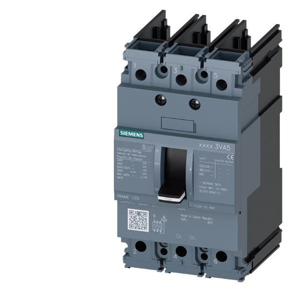 SIEMENS - Leistungsschalter, UL, Frame 125, 30 A, 3-polig, 25 kA, TM, FTFM, ohne Anschluss