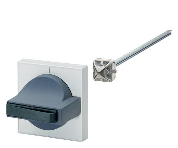 SIEMENS - Türantrieb 8UC7 Handhabe Ti-grey, Sichtblende hellgrau für Leistungsschalter