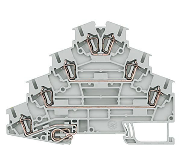 SIEMENS - Vierstock-Motorenklemme, mit Zugfederanschluss, Querschnitt: 0,08-2,5mm2