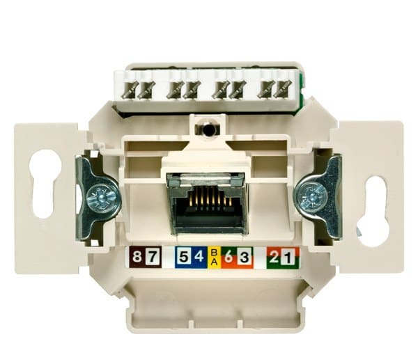 SIEMENS - DELTA UAE Anschlussdose ungeschirmt, 1x 8-polig RJ45 Kat. 6 A