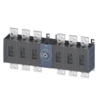 SIEMENS - Lasttrennschalter 1250A, Baugr. 5, 6-polig DC Frontantrieb mittig Grundgerät