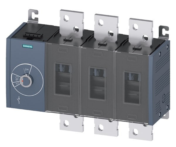 SIEMENS - Lasttrennschalter 1600A, Baugr. 5, 3-polig Seitenantrieb links Grundgerät