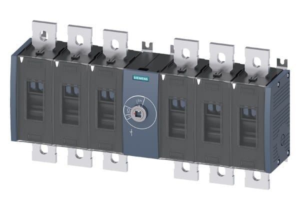 SIEMENS - Lasttrennschalter 800A, Baugr. 4, 6-polig DC Frontantrieb mittig Grundgerät