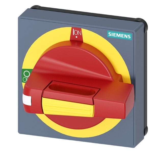 SIEMENS - Handhabe mit Sichtblende NOT-AUS Größe 75x 75, für Welle 8x 8, Test-0-I