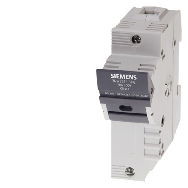SIEMENS - SENTRON, Sicherungshalter, Class J, 1-polig, In: 30 A, Un AC: 600 V