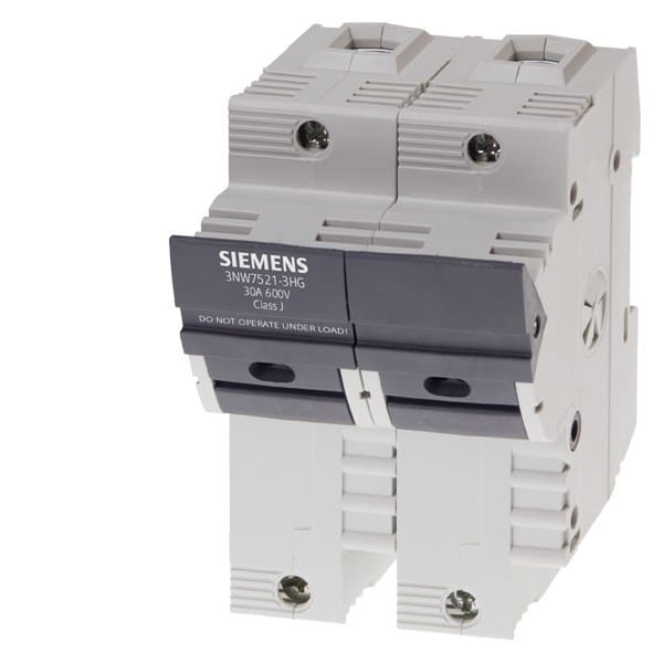 SIEMENS - SENTRON, Sicherungshalter, Class J, 2-polig, In: 30 A, Un AC: 600 V