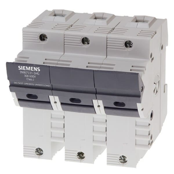 SIEMENS - SENTRON, Sicherungshalter, Class J, 3-polig, In: 30 A, Un AC: 600 V