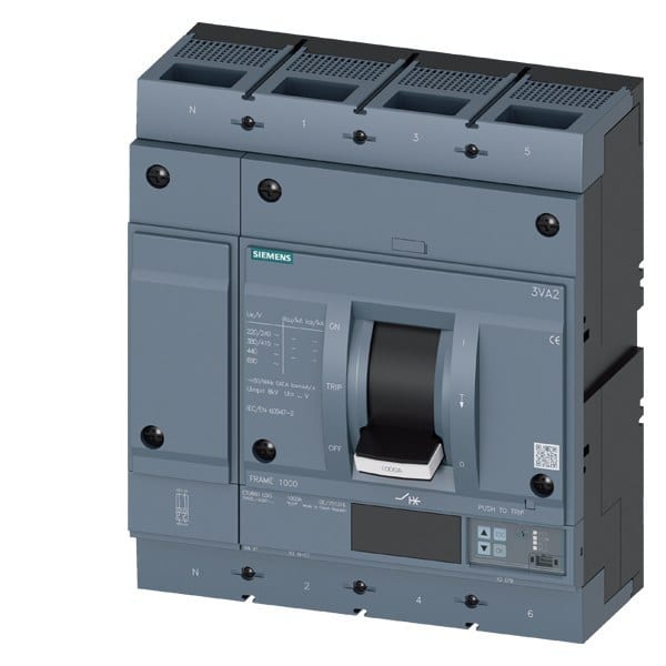 SIEMENS - Leistungsschalter 3VA2 IEC Frame 1000 Schaltvermögenklasse H Icu=85kA @ 415V
