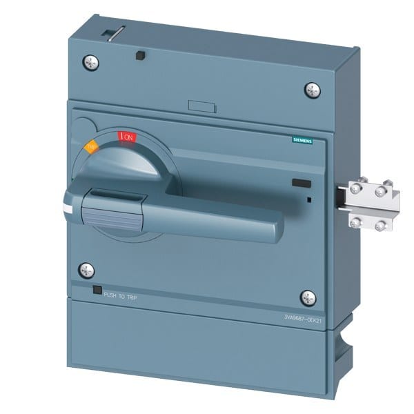 SIEMENS - Frontdrehantrieb Standard mit Türverriegelung IEC IP30/40 Zubehör für: 3VA15/25