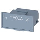 SIEMENS - Bemessungsstrommodul 800A L aus Überlastschutz L = OFF Zubehör