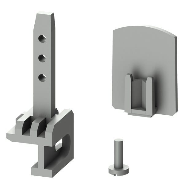 SIEMENS - Schwing &- Schock Kit 2 Tragschienenbegrenzungen 4 Schrauben, 2 lange Pins