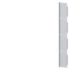 SIEMENS - ALPHA 630 Trennwand senkrecht H=1800mm B=250mm, T=250/320mm Stahlblech