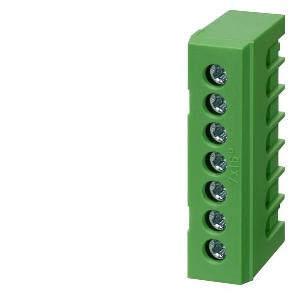 SIEMENS - ALPHA-ZS, PE Klemme, 7-polig 7x 16mm2, gelb grün