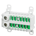SIEMENS - ALPHA 400-ZS PE-Klemme 14-pol., 2x 14mm2 Schraubklemme, 14x 4mm2 Steckklemme