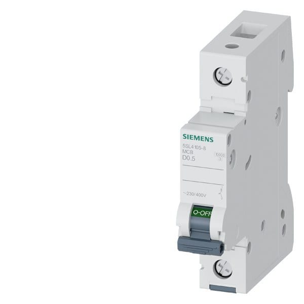 SIEMENS - Leitungsschutzschalter 230/400V 10kA, 1-polig, D, 0,5A