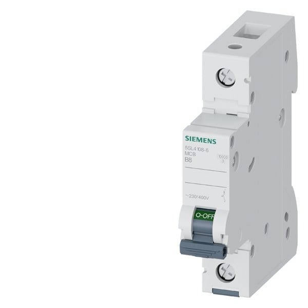 SIEMENS - Leitungsschutzschalter 230/400V 10kA, 1-polig, B, 8A