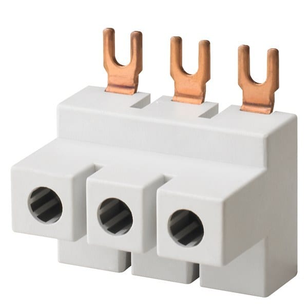 SIEMENS - Anschlussklemme 3-polig Teilungseinheit 15mm 25mm2 Gabelausführung