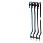 SIEMENS - Reihenverbinder,16qmm,200mm, 3P+N für NF-Verteiler Schwarz /Blau