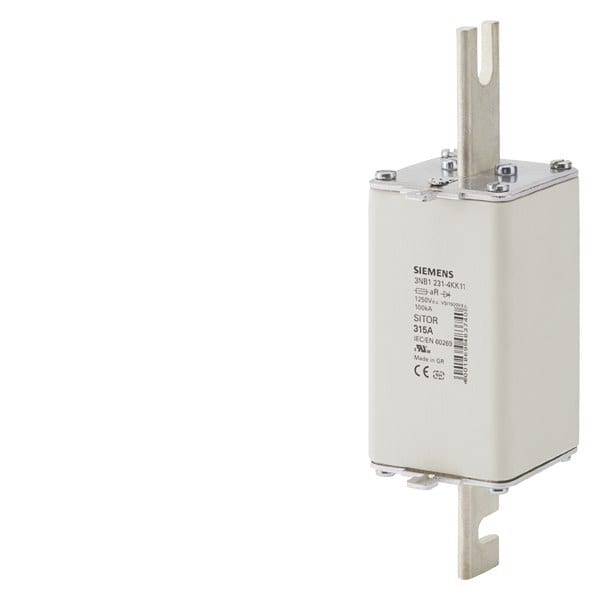 SIEMENS - SITOR-Sicherungseinsatz, mit geschlitzten Messerkontakten, NH2L, In: 400 A, aR