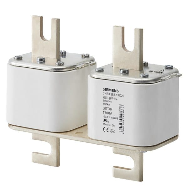 SIEMENS - SITOR-Sicherungseinsatz, mit geschlitzten Messerkontakten, 2 x NH3, In: 1250 A