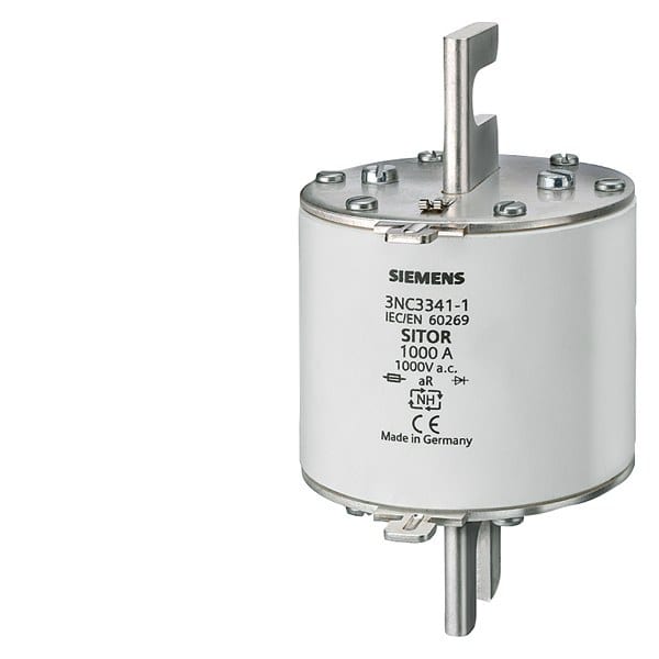 SIEMENS - SITOR-Sicherungseinsatz, mit geschlitzten Messerkontakten, NH3, In: 400 A, aR