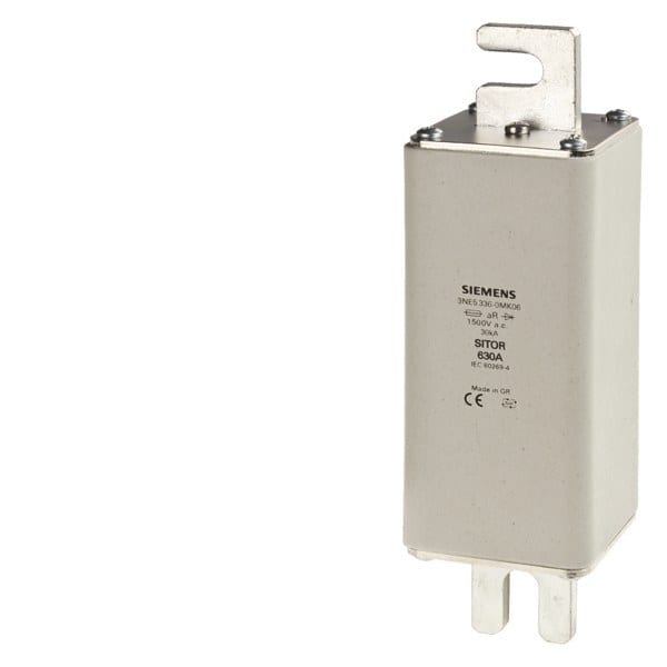 SIEMENS - SITOR-Sicherungseinsatz, mit geschlitzten Messerkontakten, NH2, In: 100 A, aR