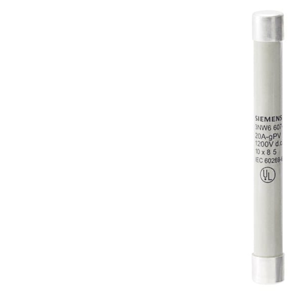 SIEMENS - SENTRON, Zylindersicherungseinsatz, 10x85 mm, 10 A, gPV, Un DC: 1500 V
