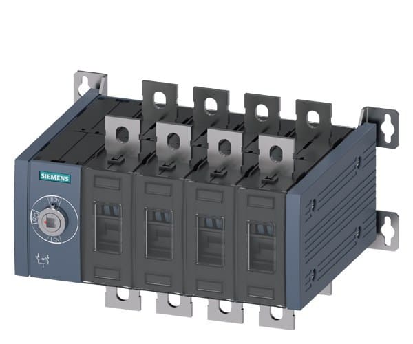 SIEMENS - SENTRON, Netzumschalter 3KC, handbetätigt, MTSE, Baugröße: 3, 4-polig, Iu: 200 A