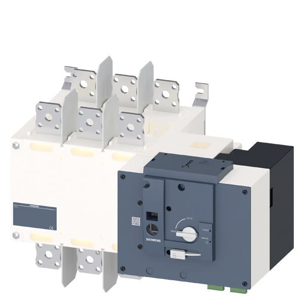 SIEMENS - SENTRON, Netzumschalter 3KC, fernbetätigt, RTSE, 3-polig, Iu: 800 A