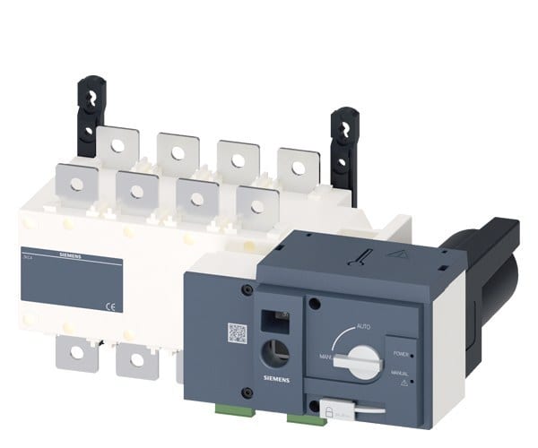 SIEMENS - SENTRON, Netzumschalter 3KC, fernbetätigt, RTSE, 4-polig, Iu: 400 A