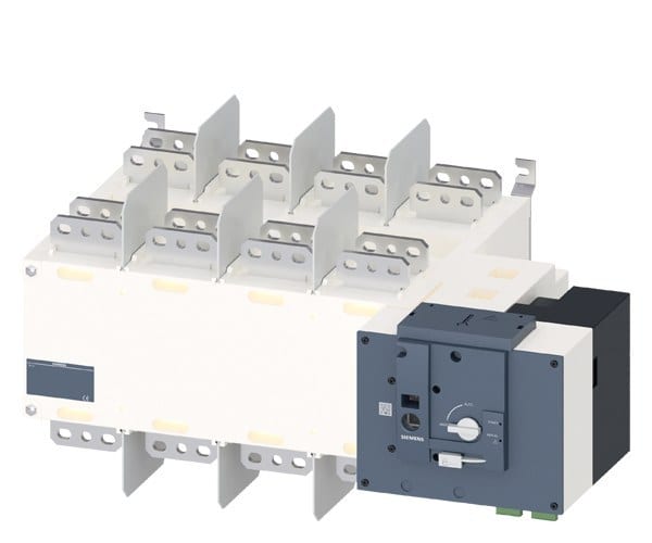 SIEMENS - SENTRON, Netzumschalter 3KC, fernbetätigt, RTSE, 4-polig, Iu: 2500 A