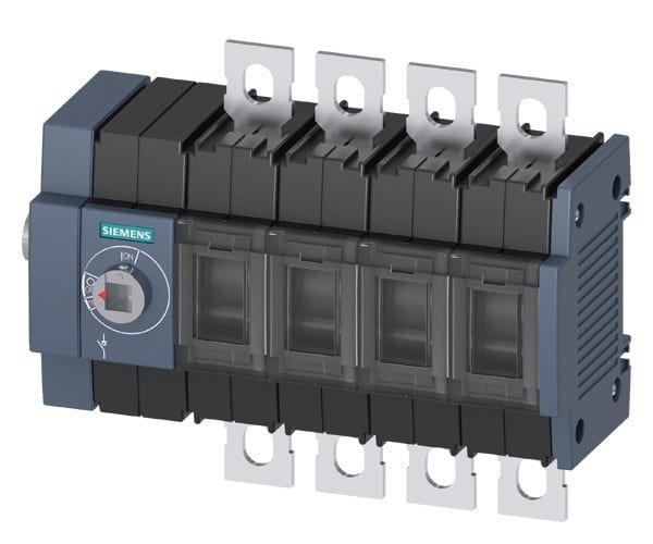 SIEMENS - Lasttrennschalter 250A, Baugr. 2, 4-polig Seitenantrieb links Grundgerät