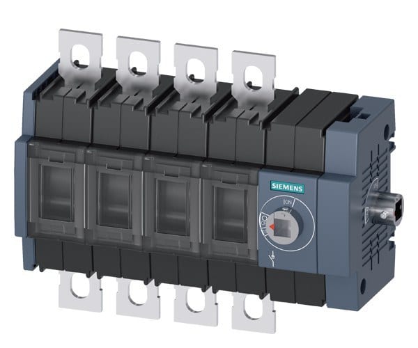 SIEMENS - Lasttrennschalter 200A, Baugr. 2, 4-polig Seitenantrieb rechts Grundgerät