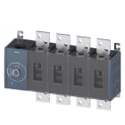 SIEMENS - Lasttrennschalter 1000A, Baugr. 5, 4-polig Seitenantrieb links Grundgerät