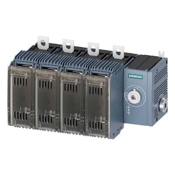 SIEMENS - Lasttrennschalter mit Sicherung 125A, Baugr. 2, 4-polig für NH-Sicherung Gr. 000