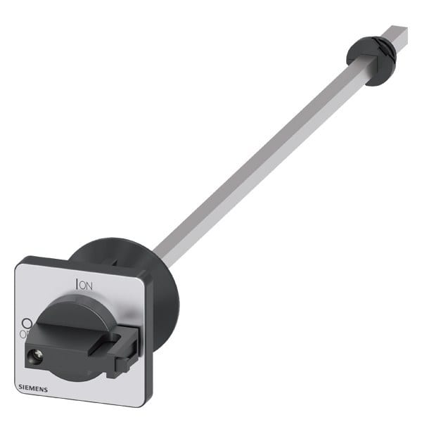 SIEMENS - Türkopplungsdrehantrieb, schwarz 48x48 mm, Frontbefestigung