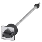 SIEMENS - Türkopplungsdrehantrieb, schwarz 48x48 mm, Frontbefestigung