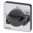 SIEMENS - Knebel, schwarz, 48x48 mm, Frontbefestigung, Zentrallochbefestigung 22,5 mm
