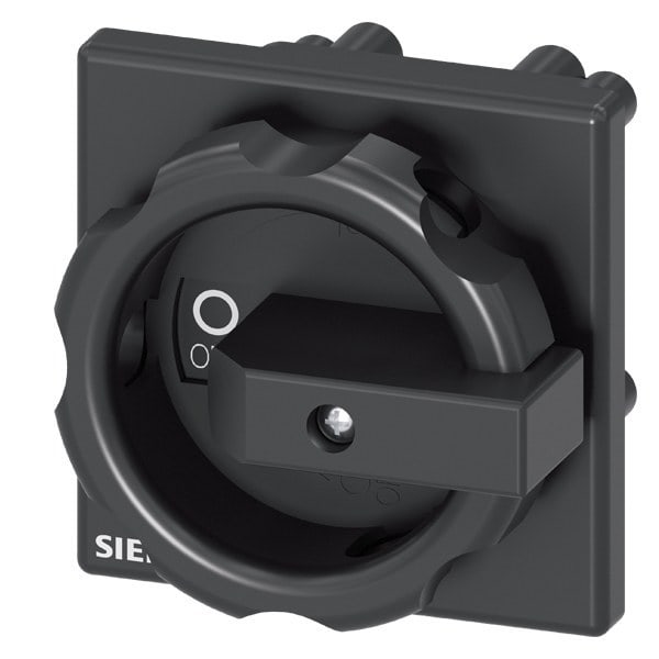 SIEMENS - Drehantrieb, schwarz 66x66 mm Bodenbefestigung Zentrallochbefestigung 22,5 mm