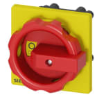 SIEMENS - Drehantrieb, rot/gelb 66x66 mm Frontbefestigung Zentrallochbefestigung 22,5 mm