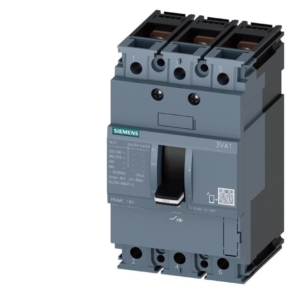 SIEMENS - Leistungsschalter, IEC, Frame 160, 4 A, 3-polig, 70 kA, TM, FM, Schraubenflac...