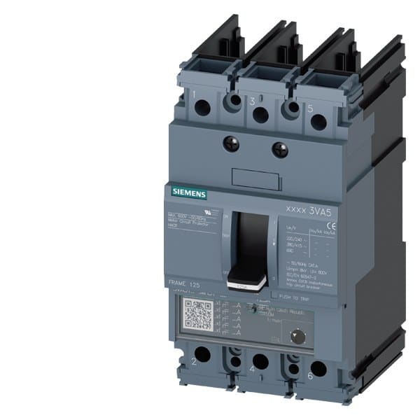 SIEMENS - Leistungsschalter, UL, Frame 125, 7 A, 3-polig, TM, AM, ohne Anschluss